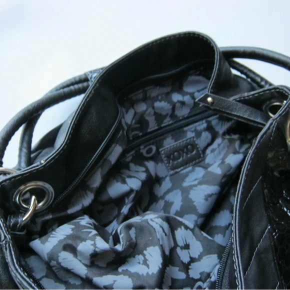 XOXO # XH50169 Intrigue Satchel Women Handbag Black - like New - Picture 7 of 7